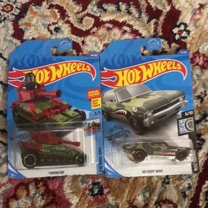 Hot wheels -2 Tanknator & 68 Chevy Nova